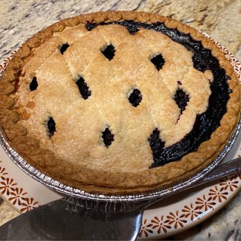 White's Farm Market - Fresh baked blueberry pie. Warm and ready to take home. - Fruits & Veggies Near Me - Bloomfield, New York White's Farm Market - Fresh baked blueberry pie. Warm and ready to take home. - Fruits & Veggies Near Me - Bloomfield, New York