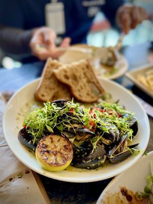 Photo of Saint & Second - Long Beach, CA, US. Mussels a la Pipian