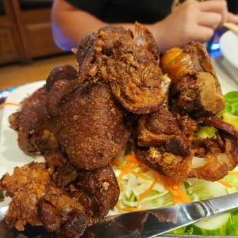 Siam Garden Cafe - Deep fried pork dish - Thai Near Me - Honolulu, Hawaii