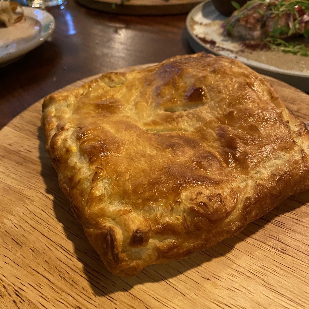 Dediko - Puff pastry with pork belly and bean - Georgian Near Me - Vancouver, Washington