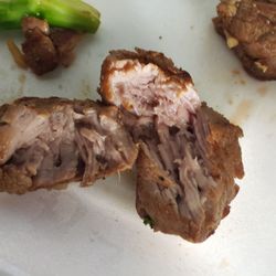 Japanese Hibachi Express - Picked up food. Won't be going back. Asked me how I want my steak, medium rare. As picture shows its well done. Vegetables were raw.