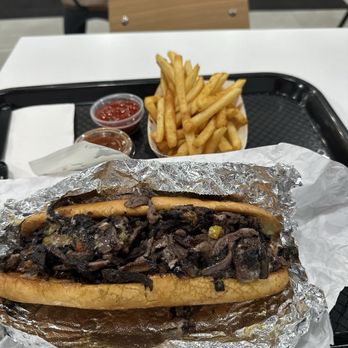 Shawarma Guys - Wagyu Cheesesteak Sandwich and Fries - Middle Eastern Near Me - La Mesa, California