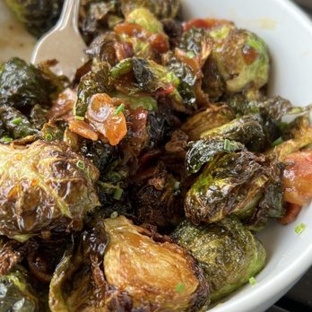 PAZZA - Roasted Brussel Sprouts with Fig Jam and Pancetta - Appetizer! - Pizza Near Me - Franklin Lakes, New Jersey