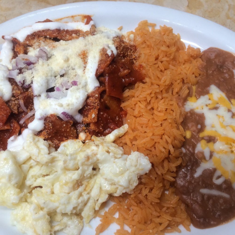 Jaliscos - Chilaquiles with egg whites,rice, and beans...AWESOME! - Mexican Near Me - Port Hueneme, California Jaliscos - Chilaquiles with egg whites,rice, and beans...AWESOME! - Mexican Near Me - Port Hueneme, California