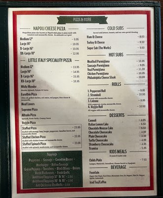 Menu photo 4 Little Italy II Mena, AR