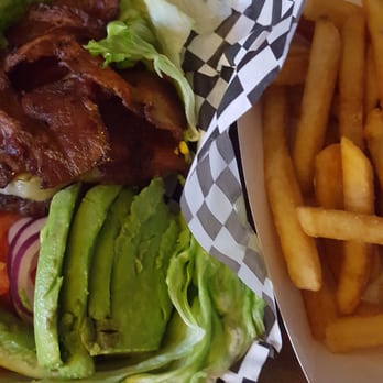 Rockit Char Grill - Flamin' Rocket, add bacon, no bun, extra crispy Rocket fries. - Burgers Near Me - Hayward, California Rockit Char Grill - Flamin' Rocket, add bacon, no bun, extra crispy Rocket fries. - Burgers Near Me - Hayward, California