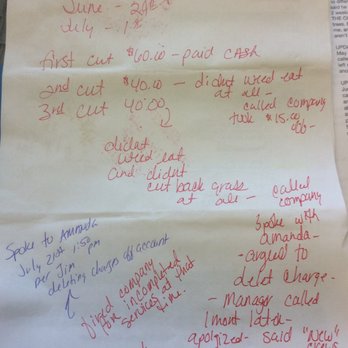 The Grounds Guys - Notes from first calls when I spoke to Amanda - Landscaping Near Me - Newport, Michigan