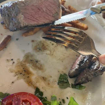 Blue - Asked for medium rare and more to the red side and this is what I got. - Mediterranean Near Me - Staten Island, New York