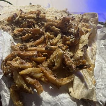 Cali Burrito Co - Majority of the innards - fries - Mexican Near Me - Albuquerque, New Mexico
