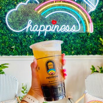 Rainbow Tea Shop - Peach Lemongrass Tea - Desserts Near Me - Plano, Texas Rainbow Tea Shop - Peach Lemongrass Tea - Desserts Near Me - Plano, Texas
