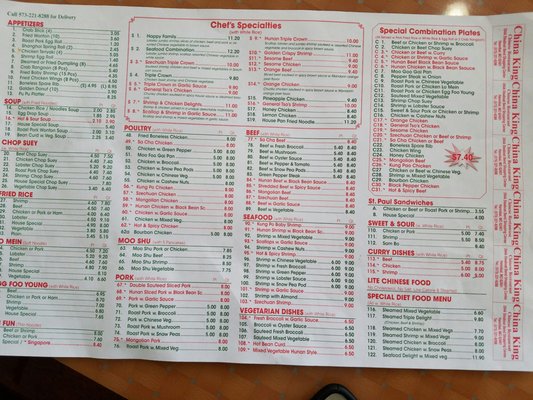 Menu photo 1 China King Hannibal, MO