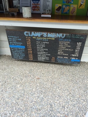Menu photo 5 Clamp's New Milford, CT Menu photo 5 Clamp's New Milford, CT