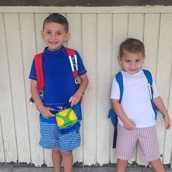 Montessori Academy of Anaheim - Our last day of school, we are dressed for water play for summer program.