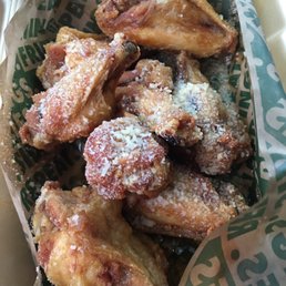 My whole order of garlic parm wings My whole order of garlic parm wings