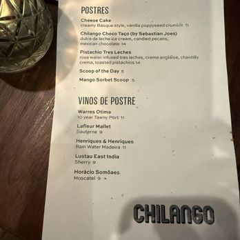 Chilango - Dessert menu - Mexican Near Me - Minneapolis, Minnesota