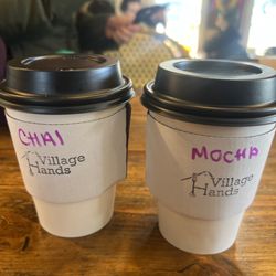 Village Hands Cafe - Dirty Chai Latte & Mocha