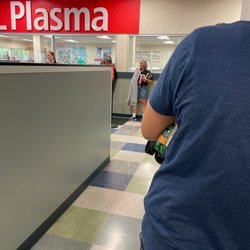 CSL Plasma - Line wrapping around entire store