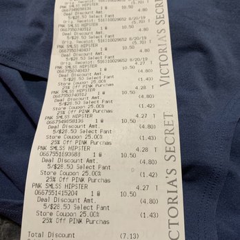 Victoria's Secret - Saving $7.72 as a College Student Discount! - Lingerie Near Me - Reno, Nevada
