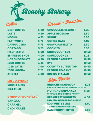 Menu photo 2 Brewed Monday Coffee Anna Maria, FL Menu photo 2 Brewed Monday Coffee Anna Maria, FL