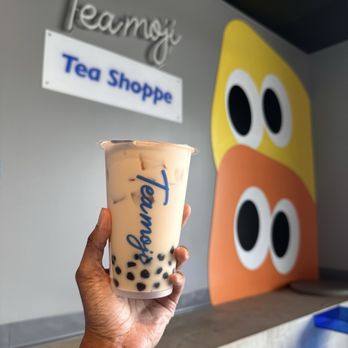 Teamoji - B7 Osmanthus Honey Oolong Milk Tea B7 - Bubble Tea Near Me - Columbus, Ohio