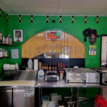 The Jerk Kitchen - Looking from dining room to wall behind the counter - Caribbean Near Me - Eureka, California The Jerk Kitchen - Looking from dining room to wall behind the counter - Caribbean Near Me - Eureka, California