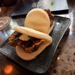 Crispy chicken bao Crispy chicken bao