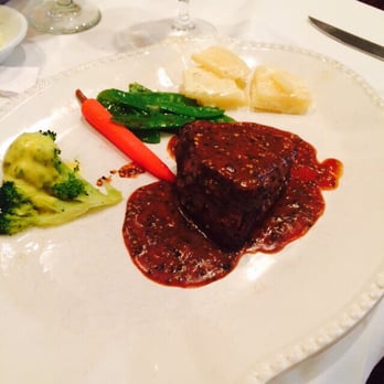 Cafe Renaissance - Off the menu red brandy peppercorn filet mignon.  Fantastic! - French Near Me - Vienna, Virginia