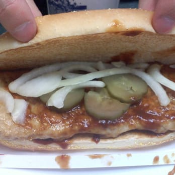 McDonald's - McRib with too much onion and too little sauce. - Fast Food Near Me - McLean, Virginia