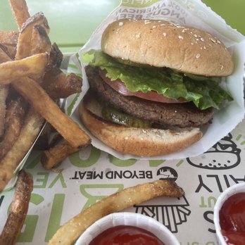 BurgerFi - Vegan Beyond burger and FRESH-CUT FRIES (REGULAR) - Burgers Near Me - Lake Mary, Florida