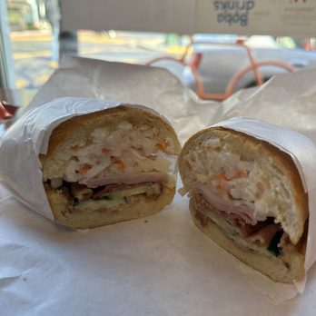 Tay Tah Cafe - a sandwich cut in half - Ice Cream & Frozen Yogurt Near Me - Albany, California Tay Tah Cafe - a sandwich cut in half - Ice Cream & Frozen Yogurt Near Me - Albany, California
