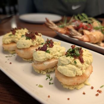 Nick's South Lake Avenue - Deviled eggs with bacon - American Near Me - Pasadena, California Nick's South Lake Avenue - Deviled eggs with bacon - American Near Me - Pasadena, California