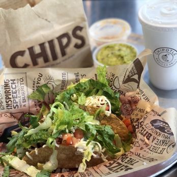 Chipotle Mexican Grill - 2 crunchy tacos $5.85 ... makes me happy - Mexican Near Me - Independence, Ohio Chipotle Mexican Grill - 2 crunchy tacos $5.85 ... makes me happy - Mexican Near Me - Independence, Ohio