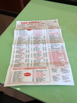 Menu photo 4 Top China II Evans, GA