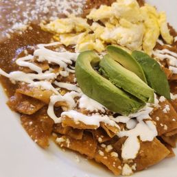 Mild Red Chilaquiles