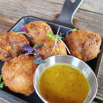 Bosscat Kitchen & Libations - Pulled pork hush puppies - New American Near Me - Irvine, California