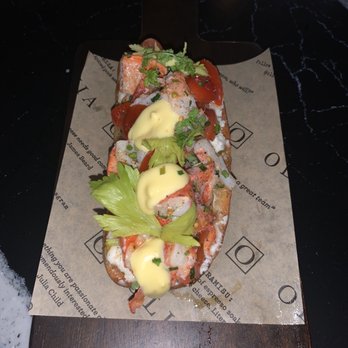 OLIVIA - Maine Lobster Crostini w Lemon Burrata, Olivia Italian Restaurant, Formerly Carmel Wine Bar, off Henderson & Swann, South Tampa - Italian Near Me - Tampa, Florida OLIVIA - Maine Lobster Crostini w Lemon Burrata, Olivia Italian Restaurant, Formerly Carmel Wine Bar, off Henderson & Swann, South Tampa - Italian Near Me - Tampa, Florida