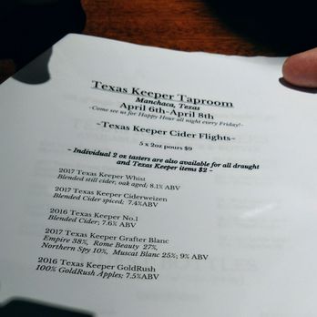 Texas Keeper Cider - Cideries Near Me - Manchaca, Texas Texas Keeper Cider - Cideries Near Me - Manchaca, Texas