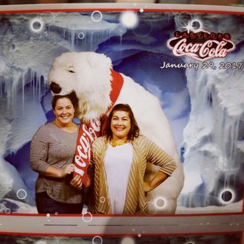 Coca-Cola-Store - Posing with the polar bear - Hobby Shops Near Me - Las Vegas, Nevada