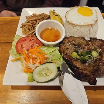 Pho Saigon II Vietnamese Cuisine - Pork Chop with Rice Plate - Vietnamese Near Me - Bartonsville, Pennsylvania
