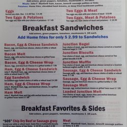 Juniata Junction - Breakfast Menu