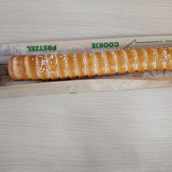 Subway - My friend's foot long Auntie Anne's pretzel