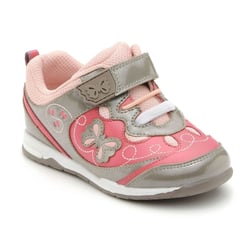 Start-Rite Shoes - Girls pink baby velcro fastening trainers