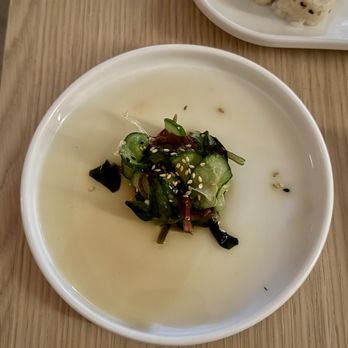Tancho - Omakase ($41 total) - sunomono salad (first course) - Sushi Bars Near Me - Austin, Texas