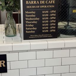 Hours of operation Hours of operation