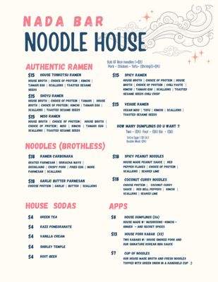 Menu photo 2 Cafe Nadabar Grants Pass, OR