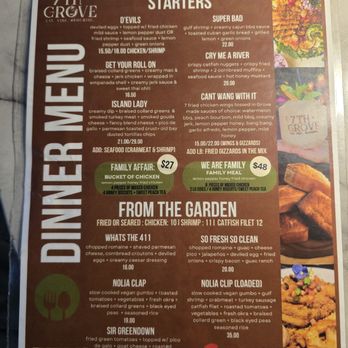 7th + Grove - Menu - Southern Near Me - Tampa, Florida