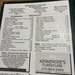 Wilma's Kountry Kitchen - Menu