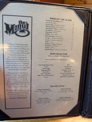 Menu photo 1 The Mogul Restaurant Mammoth Lakes, CA Menu photo 1 The Mogul Restaurant Mammoth Lakes, CA