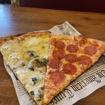 Bronx House Pizza - White slice Cheese slice add pepperoni - Yum - Italian Near Me - Ormond Beach, Florida