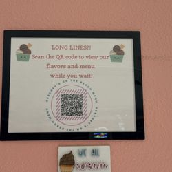 This QR code has the current menu for this store!